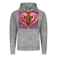 Cloud Rock highland cow valentine's day Vintage Hoodie - RanaPortraitStore