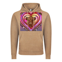 Vintage Coffee highland cow valentine's day Vintage Hoodie - RanaPortraitStore