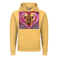 Vintage Mustard highland cow valentine's day Vintage Hoodie - RanaPortraitStore