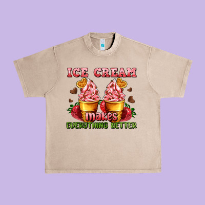 Ice Cream Makes Everything Better Urban Heavy Tee Designed By Adodesignshop