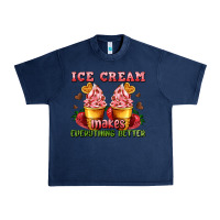 Navy ice cream makes everything better Urban Heavy Tee - AdoDesignShop