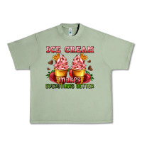 Oil Green ice cream makes everything better Urban Heavy Tee - AdoDesignShop