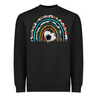 Black soccer rainbow Heavyweight Sweatshirt - Artiststas