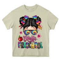 Mossy hello preschool kid Heavy Core Tee - texasbilliewilder