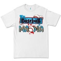 White baseball mama with leopard Premium Tee - Zillion Design Studio