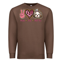 Chestnut Peace Love Shih Tzu Premium Sweatshirt - Bettercallsaul