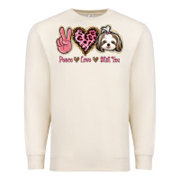 Sandshell Peace Love Shih Tzu Premium Sweatshirt - Bettercallsaul