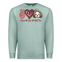 Seafoam Peace Love Shih Tzu Premium Sweatshirt - Bettercallsaul