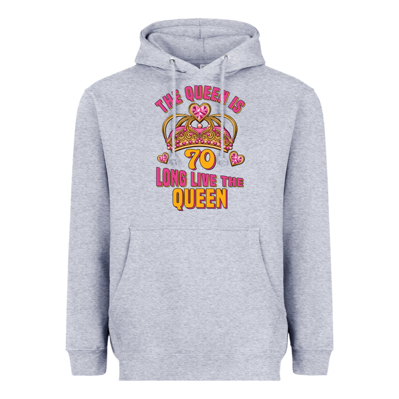 The Queen Is 70 Long Live The Queen Heavyweight Hoodie by Jasminsmagicworld | Teevron