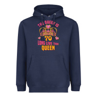 Navy the queen is 70 long live the queen Heavyweight Hoodie - Jasminsmagicworld