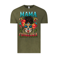 Vintage Olive mama chingona Vintage Tee - BundleAndBundleShop
