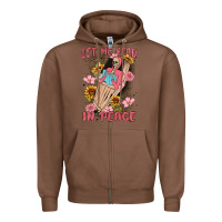 Chestnut let me read in peace Zipper Hoodie - MaliasSmallBusiness