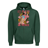 Sports Green let me read in peace Zipper Hoodie - MaliasSmallBusiness