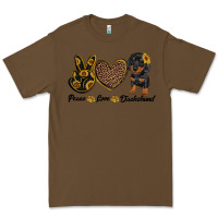 Cacao peace love dachshund Premium Tee - RanaPortraitStore