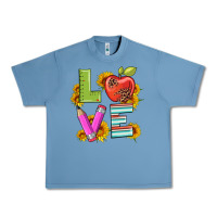 Pebble Blue love with pen and  serape leopard Urban Heavy Tee - Artiststas
