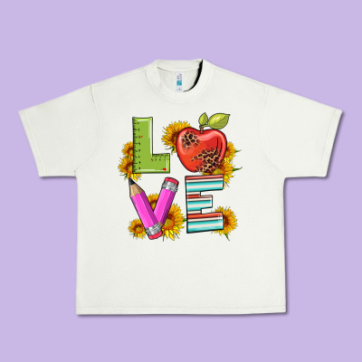 Love With Pen And  Serape Leopard Urban Heavy Tee Designed By Artiststas