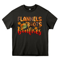 Asphalt flannels boots and bonfires Heavy Core Tee - Zillion Design Studio