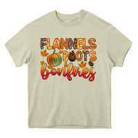 Mossy flannels boots and bonfires Heavy Core Tee - Zillion Design Studio