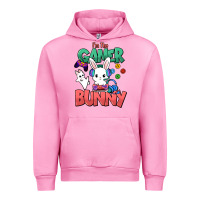 Fuchsia Pink I'm the game Bunny Easter day Urban Hoodie - HowdyJamesFarm