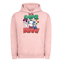 Pigment Salmon I'm the game Bunny Easter day Urban Hoodie - HowdyJamesFarm