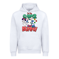 White I'm the game Bunny Easter day Urban Hoodie - HowdyJamesFarm