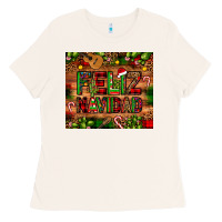 Bone feliz navidad Christmas cactus leopard Ladies Tee - JahusDesignShop
