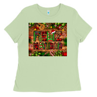 Matcha feliz navidad Christmas cactus leopard Ladies Tee - JahusDesignShop