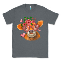 Charcoal Heather valentines day orange cow Classic Tee - Jasminsmagicworld