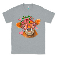 Heather Grey valentines day orange cow Classic Tee - Jasminsmagicworld