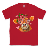 Red valentines day orange cow Classic Tee - Jasminsmagicworld