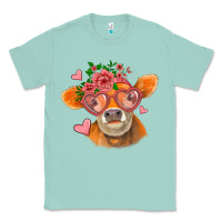 Seafoam valentines day orange cow Classic Tee - Jasminsmagicworld
