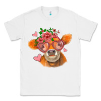 White valentines day orange cow Classic Tee - Jasminsmagicworld