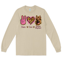 Mushroom Peace Love German Shepherd Long Sleeve Tee - Jasminsmagicworld