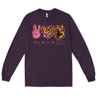 Plum Peace Love German Shepherd Long Sleeve Tee - Jasminsmagicworld