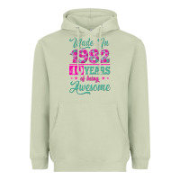 Matcha made in 1982, 40 years of being awesome Heavyweight Hoodie - Jasminsmagicworld
