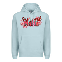 Blue Mist one loved mama valentine's day Premium Hoodie - texasbilliewilder