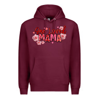 Burgundy one loved mama valentine's day Premium Hoodie - texasbilliewilder