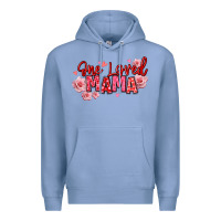 Colony Blue one loved mama valentine's day Premium Hoodie - texasbilliewilder