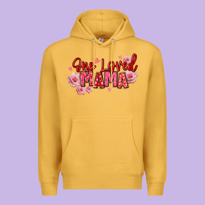 One Loved Mama Valentine's Day Premium Hoodie Designed By Texasbilliewilder