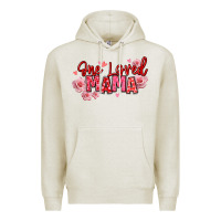 Oatmeal Heather one loved mama valentine's day Premium Hoodie - texasbilliewilder