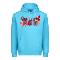 Ocean Blue one loved mama valentine's day Premium Hoodie - texasbilliewilder
