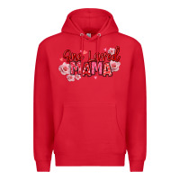 Red one loved mama valentine's day Premium Hoodie - texasbilliewilder