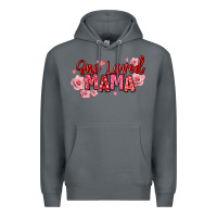 Rock one loved mama valentine's day Premium Hoodie - texasbilliewilder