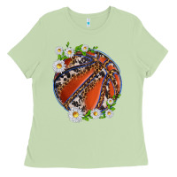 Matcha basketball with patterns and daisies Ladies Tee - texasbilliewilder