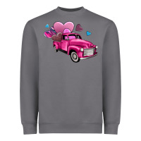Storm truck with hearts Heavyweight Sweatshirt - AdoDesignShop