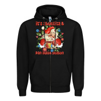 Black its abuelita and pan dulce season mexican santa Zipper Hoodie - MaliasSmallBusiness