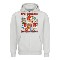 Dove Grey its abuelita and pan dulce season mexican santa Zipper Hoodie - MaliasSmallBusiness