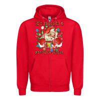 Red its abuelita and pan dulce season mexican santa Zipper Hoodie - MaliasSmallBusiness
