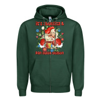 Sports Green its abuelita and pan dulce season mexican santa Zipper Hoodie - MaliasSmallBusiness