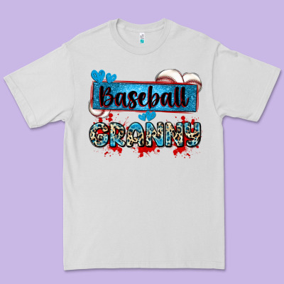 Baseball Granny With Leopard Premium Tee Designed By Zillion Design Studio